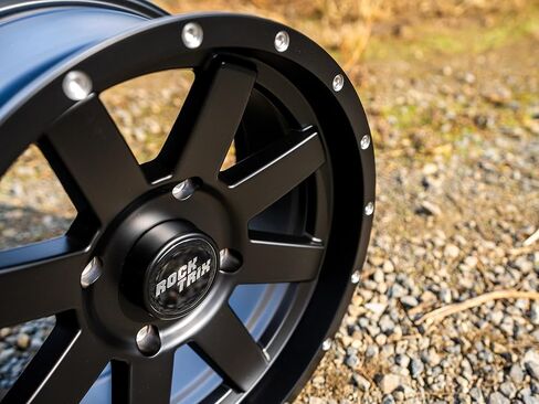 ROCKTRIX RT106 14IN ATV Wheels 4x156 RIMS ، 14x7 ، 4+3 ، تشمل مكسرات العروة 12x1.5 ، متوافقة مع 2014-2019 Polaris Sportsman RZR Ranger Crew UTV - 4/156 (مجموعة من 4) in Kuwait