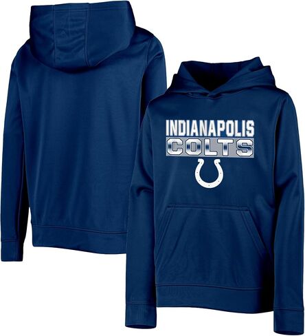 Outerstuff NFL Kids Youth 4-20 Official Team Color Borderline Performance Primary Logo Long Sleeve Pullover Hoodie in Saudi Arabia
