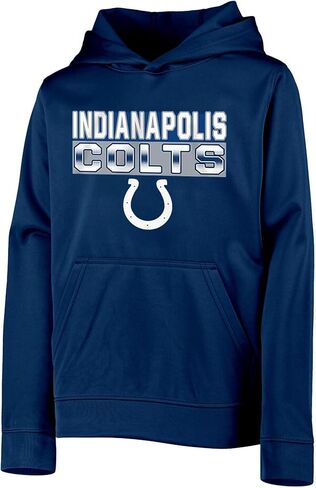 Outerstuff NFL Kids Youth 4-20 Official Team Color Borderline Performance Primary Logo Long Sleeve Pullover Hoodie in Saudi Arabia