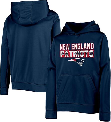 Outerstuff NFL Kids Youth 4-20 Official Team Color Borderline Performance Primary Logo Long Sleeve Pullover Hoodie in Saudi Arabia