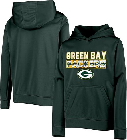 Outerstuff NFL Kids Youth 4-20 Official Team Color Borderline Performance Primary Logo Long Sleeve Pullover Hoodie in Saudi Arabia