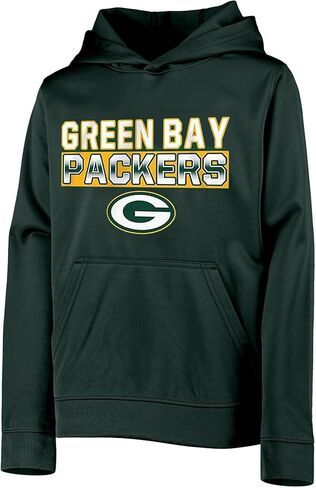 Outerstuff NFL Kids Youth 4-20 Official Team Color Borderline Performance Primary Logo Long Sleeve Pullover Hoodie in Saudi Arabia