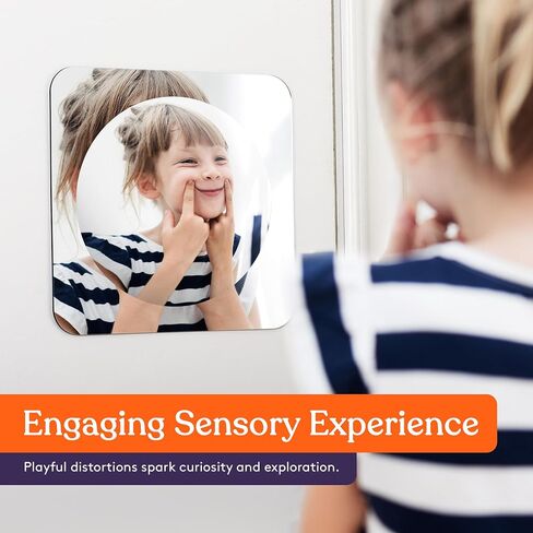 Special Supplies Sensory Bubble Wall Mirror - Interactive Acrylic Mirrors for Wall Decoration and Sensory Toys for Kids Classroom or Home - Room Decor -Visual, Tactile Stimulation - (Pack of 9) in Saudi Arabia