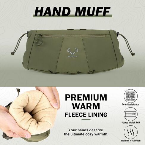 Hunting Hand Warmer Muff: Portable Fleece Waist Handwarmer Pouch Insulated Outdoor Gear Cold Weather for Camping, Hiking in Saudi Arabia