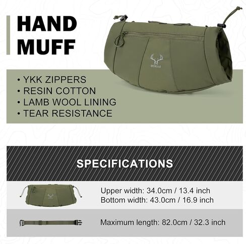 Hunting Hand Warmer Muff: Portable Fleece Waist Handwarmer Pouch Insulated Outdoor Gear Cold Weather for Camping, Hiking in Saudi Arabia