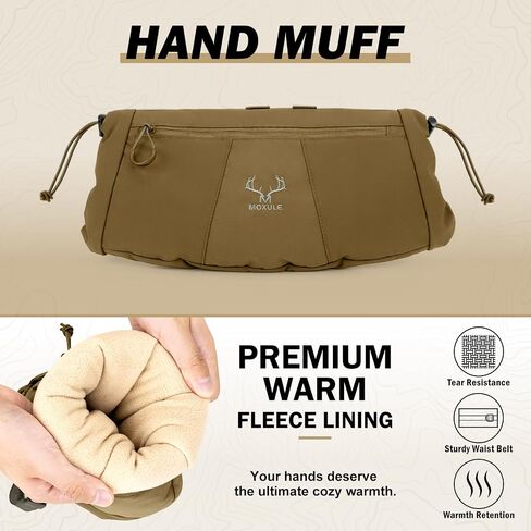 Hunting Hand Warmer Muff: Portable Fleece Waist Handwarmer Pouch Insulated Outdoor Gear Cold Weather for Camping, Hiking in Saudi Arabia