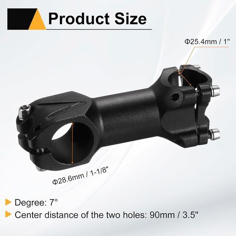 HARFINGTON Bike Stem Aluminum Alloy Bicycle Handlebar Stem with Hex Wrench for Mountain Road Bike BMX Cycling in Saudi Arabia