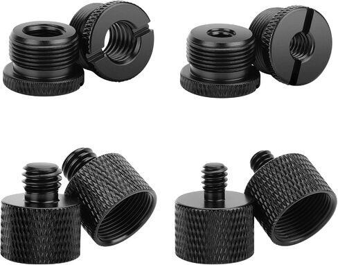 NEEWER Mic Stand Extension Accessories Kit 6 Pieces, Aluminum Alloy Microphone Holder Extender Buffer Tubes & 5/8" Male to 3/8" Female Screw Thread Mount Adapters for Boom Arm Desk Stand, HW-44 in Saudi Arabia