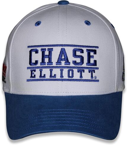 Checkered Flag Sports Chase Elliott #9 NASCAR 2025 Adult Throwback Cotton Twill Snapback White Hat in Saudi Arabia