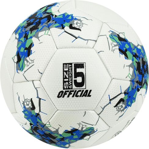 Senston 12-Panel Soccer Ball Size 5 - Embossed PU Leather Cover, Butyl Bladder & Wound Thread for Superior Grip, Control & Air Retention - Match/Training Soccer Ball in Saudi Arabia