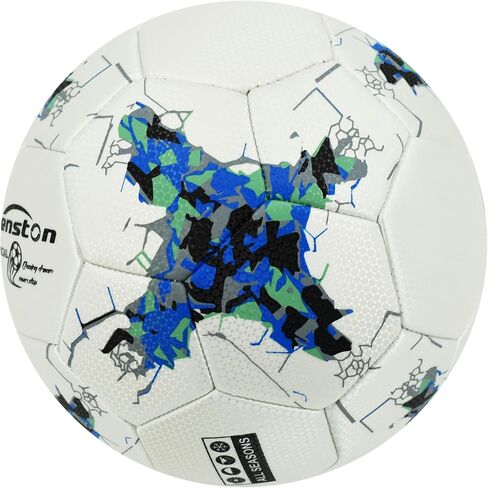 Senston 12-Panel Soccer Ball Size 5 - Embossed PU Leather Cover, Butyl Bladder & Wound Thread for Superior Grip, Control & Air Retention - Match/Training Soccer Ball in Saudi Arabia