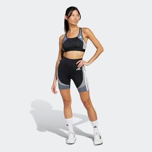 Adidas Women's Optime Essentials Stash Pocket 7-inch Training Short Leggings in Saudi Arabia