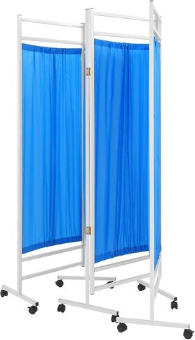 Rolling Medical Privacy Screen, 6 ft Tall Room Divider, 5-Panels Temporary Partition Wall Panels for Beauty Salon, Hospital, Clinic, Massage Room (Pink) in Saudi Arabia
