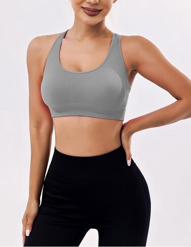 طقم 3 قطع للسيدات 2025 قميص بدون أكمام رياضي مع تصميم متقاطع من الخلف للتمرين بدون أكمام لليوجا وصالة الألعاب الرياضية واللياقة البدنية in Kuwait