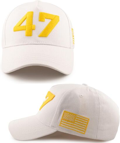 45 47 Charlie Kirk Baseball Cap Gold Embroidery USA Flag 47 Baseball Cap for Men Women Adjustable Trucker Freedom Hat in Saudi Arabia