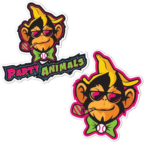 Desert Cactus Party Animals Sticker Decal Vinyl Baseball Laptop Water Bottle Car Scrapbook (Type 4 inch A) in Saudi Arabia