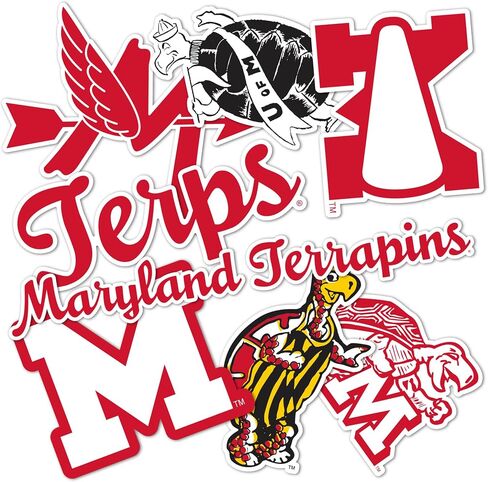 ملصق جامعة صبار الصحراء ميريلاند Terrapins UMD Terps شارات الفينيل زجاجة مياه الكمبيوتر المحمول نوع السيارة 2 (T2 Vintage 3) in Saudi Arabia