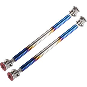 ACROPIX Universal 6"-8.2" 150mm Aluminum Alloy Front Bumper Lip Splitter Diffuser Strut Rod Tie Bars Splitter Support Rods Baked Blue - Pack of 2