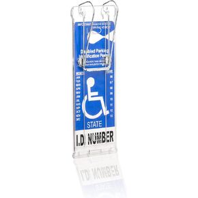 NEW Visortag® Vertical by JL Safety® - The Best Handicap Placard Holder on the Market. Easily Protect, Display & Swing Away your Parking Tag. Hard Plastic to Withstand 3-digit Hot Sun. Made in USA (1)