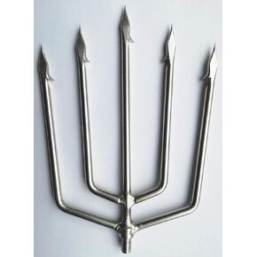 GPP® 5 Prong Fishing Salmon Barbed Diving Spear Gun Gig 8 mm Head