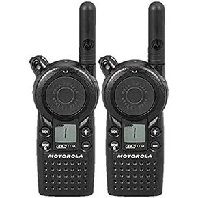 2 Pack of Motorola CLS1110 Two Way Radio Walkie Talkies (UHF) Black