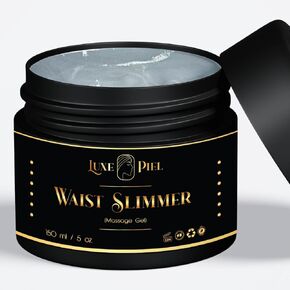 Luxe Piel Waist Slimming 'Sculpt & Sweat' Gel - Amplify Your Workout & Accelerate Abdominal Slimming - 5oz Jar (Mostly Natural) Compatible with All Waist-Trimmers & Waistrainers
