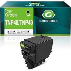 GREENBOX Compatible TNP49 Toner Cartridge Replacement for Konica TNP49 TNP48 for Minolta Bizhub C3351 C3851FS Printer A95W130 (13,000 Pages, 1 Black)