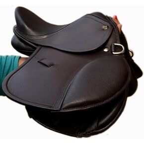 SIE EQUESTRIAN Small Kids Enlgish 10'' and 12'' Leather Jumping Saddles