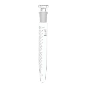 EISCO Centrifuge Tube with Glass Stopper, 15mL - Conical, 15x140mm - 0.2mL Graduations - Borosilicate Glass