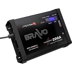 Stetsom Bravo Charger 200A Bivolt – US Standard Plug, Car Audio Battery Charger, Car Audio Battery Supply, Automotive Battery Charger, Car Audio Power Supply, Car Battery Maintainer, Battery Charger