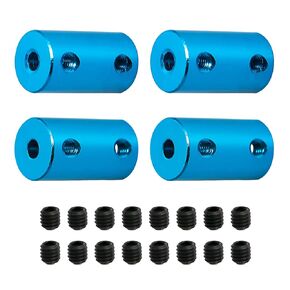 Aopin 7mm to 8mm Rigid Couplings Set Screw Shaft Stepper Motor, Length 25mm / 1" Motor Coupler Connector Rigid with Screw for 3D Printer, RC Robot, Car Model Shaft, CNC Machine, DIY Encoder 4 Pcs