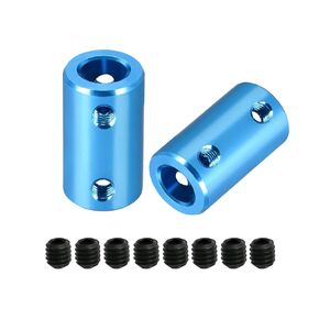 Aopin 8mm to 10mm Rigid Couplings Set Screw Shaft Stepper Motor, Length 25mm / 1" Motor Coupler Connector Rigid with Screw for 3D Printer, RC Robot, Car Model Shaft, CNC Machine, DIY Encoder 2 Pcs