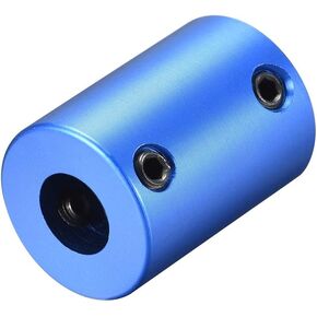 uxcell 6mm to 8mm Bore Rigid Coupling Set Screw L25XD18 Aluminum Alloy,Shaft Coupler Connector,Motor Accessories,Dark Blue