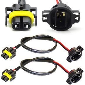 iJDMTOY One Pair 5202 to H11 Pigtail Sockets Wires Compatible with 2013-2016 Subaru BRZ Scion FR-S Fog Lamps Conversion Retrofit