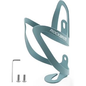 ROCKBROS Bike Water Bottle Cage, Durable Aluminum Alloy Bike Cup Holder, Lightweight Water Bottle Holder, Universial Bike Bottle Cage for Road Mountain Bikes