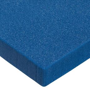 Cross Linked Polyethylene Foam Sheet, Blue, 4 lbs/cu. ft., 1/2 in Thick x 24 in Wide x 48 in Long