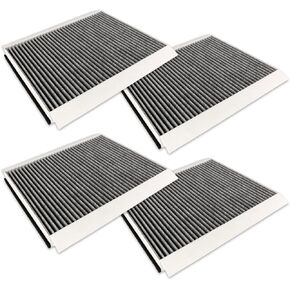 GETOPAUTO P606555 Cabin Air Filter with Activated Carbon Compatible with Volvo Truck VN 430 630 670 730 780 VNL 300 430 630 670 760 860 Replaces 20435801,PA4681,AF26405,PA10187,49084(set of 4)