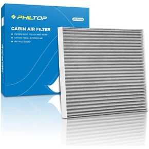 فلتر هواء كابينة PHILTOP ACF030 (CF12000)، بديل لفلتر شيروكي (2014-2018) فلتر كابينة ممتاز مع فلتر كربون منشط لرائحة حبوب اللقاح والغبار