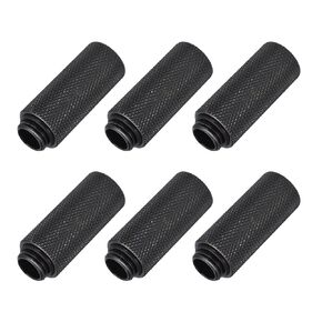 MECCANIXITY Male to Female Extender Fitting G1/4 x 45mm for Water Cooling System Black 6pcs