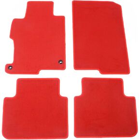 Floor Mats Compatible with 2013-2017 Honda Accord Sedan, Factory Fitment Carpet Front & Rear Black 4PC Nylon by IKON MOTORSPORTS, 2014 2015 2016