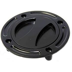HTTMT MT249-042- Black Keyless Gas Cap Twist Off Fuel Tank Cap Compatible with 1997-2003 Suzuki GSX-R 600/1996-2003 GSX-R 750/2001-2002 GSX-R 1000/1999-2007 Suzuki Hayabusa/SV 650/ TLR 1001R