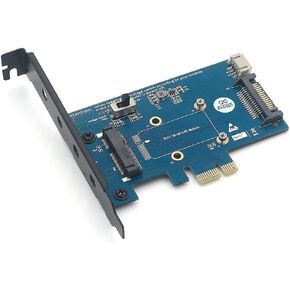 Mini PCI-E PCI Express to PCI-E 1x Adapter with SIM Card Slot