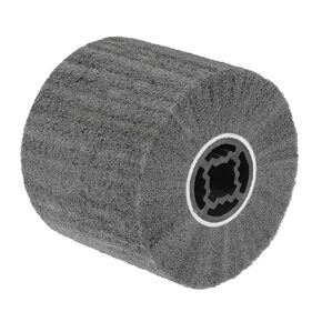 uxcell 120mmx100mm Non-Woven Polishing Burnishing Wheel Nylon Wire Drawing Abrasive Flap Wheel 120 Grit for Stainless Steel Copper Metal