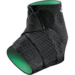 Mueller Sports Medicine Adjustable Ankle Support, For Men and Women, Black, One Size Fits Most