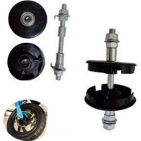YehVeh 2 Set Balance Bike Wheel Hub Axle Repair Front Rear Sealed Bearing Nuts 55mm Bracket Caps Protective Cover with Solid Shaft Lever Skewer for No Pedal Kids Training Bicycle Push Bikes