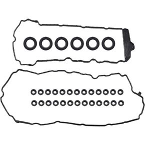 X AUTOHAUX Engine Valve Cover Gasket Seal Set with Grommets VS50808R VS50502 for Chevrolet for Cadillac CTS for Buick