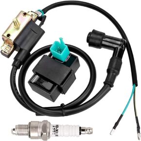 HIAORS Ignition Coil 5 Pin CDI Box Spark Plug for Coolster Kazuma Taotao Roketa Coolsports Buyang Apollo Loncin Lifan 50cc 70cc 90cc 110cc Chinese Atv Quad Dirt Bike Parts
