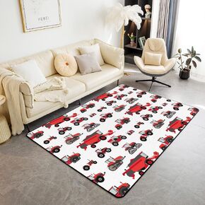Erosebridal Dinosaur Area Rug 3'x5', Kawaii Dinosaur Carpet for Kids Girls Boys Teens Gift Bedroom Decor, Cartoon Cute Animals Decorative Rug Mat,Palm Leaf Accent Rug Set, Green Purple Pink