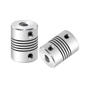 Aopin Flexible Beam Couplings 3mm to 4mm Flexible Coupler Shaft for 3D Printer, Length 25mm / 1" Motor Coupler Connector, Great Apply for Model Shaft, CNC Machine, Motor Guide, DIY Encoder 2 Pcs