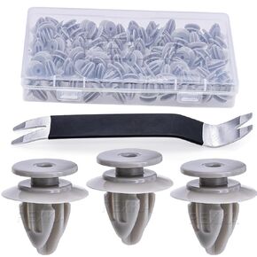Rexka 51pcs Wheel Arch Moulding Retainer for Mazda KD53-51-W24 CX-3 CX-5 CX-9 KD5351W24 Wheel Opening Molding Clips -Auto Body Clips Remover
